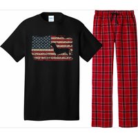 Dachshund America Flag Patriotic Weiner Dog Gift Pajama Set