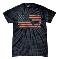 Dachshund America Flag Patriotic Weiner Dog Gift Tie-Dye T-Shirt