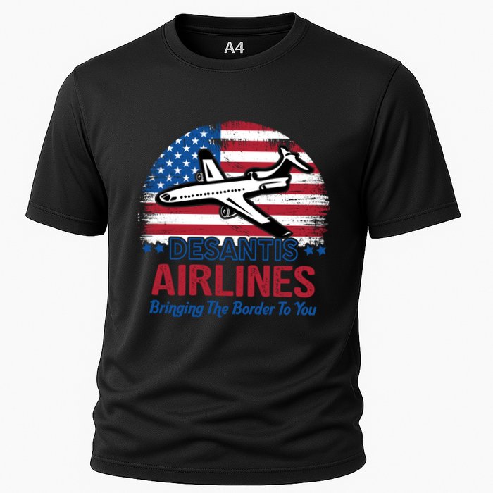 Desantis Airlines Funny Bringing The Border To You Performance Shirt