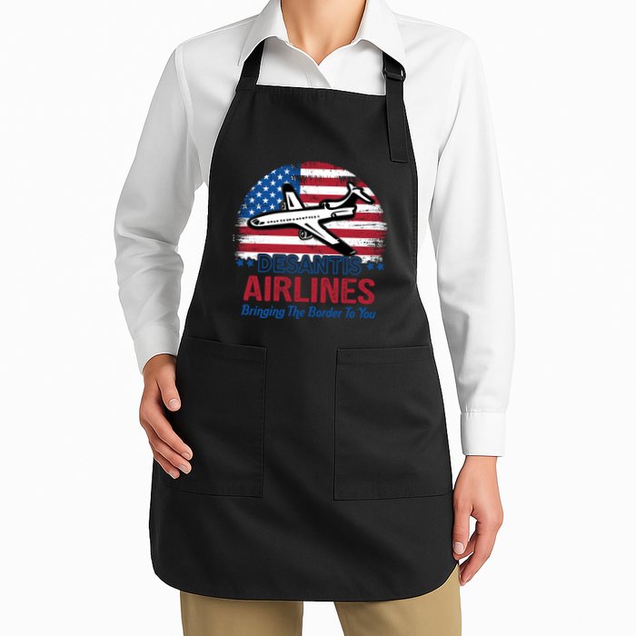 Desantis Airlines Funny Bringing The Border To You Apron
