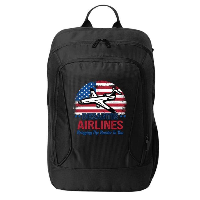 Desantis Airlines Funny Bringing The Border To You City Backpack