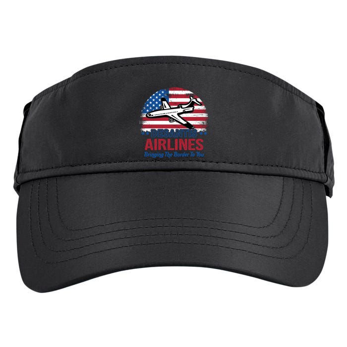Desantis Airlines Funny Bringing The Border To You Adult Drive Performance Visor