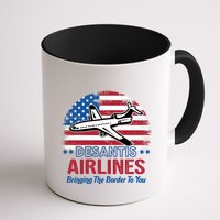 Desantis Airlines Funny Bringing The Border To You Mug
