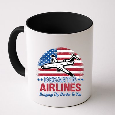 Desantis Airlines Funny Bringing The Border To You Mug