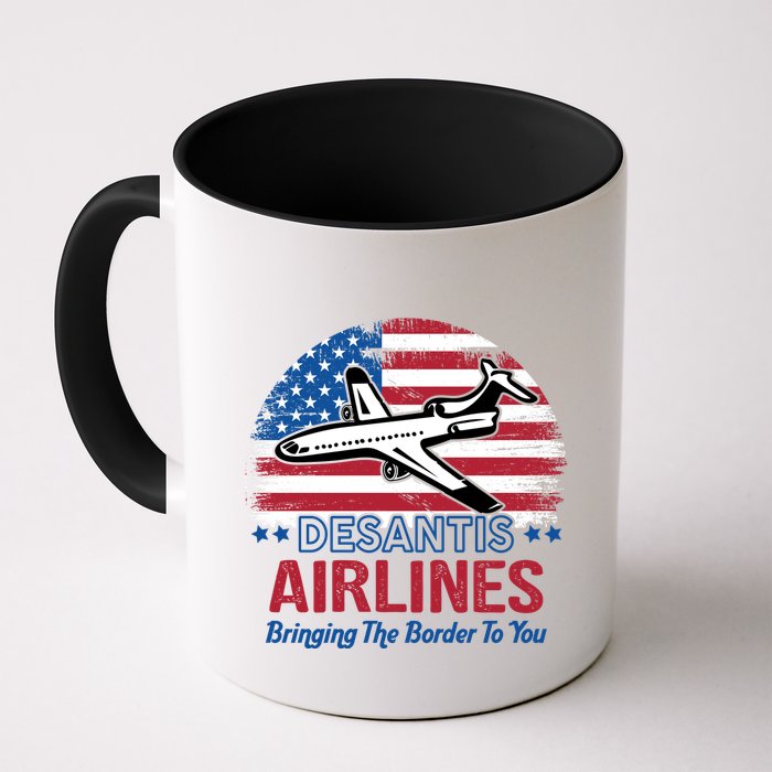 Desantis Airlines Funny Bringing The Border To You Mug
