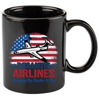 Desantis Airlines Funny Bringing The Border To You 11oz C Handle Ceramic Mug