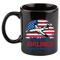 Desantis Airlines Funny Bringing The Border To You 11oz C Handle Ceramic Mug