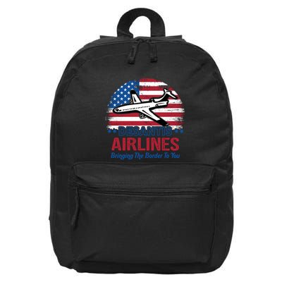 Desantis Airlines Funny Bringing The Border To You 16 in Basic Backpack