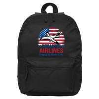 Desantis Airlines Funny Bringing The Border To You 16 in Basic Backpack