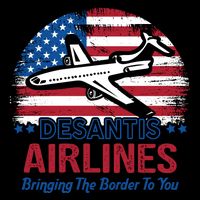 Desantis Airlines Funny Bringing The Border To You 16 in Basic Backpack