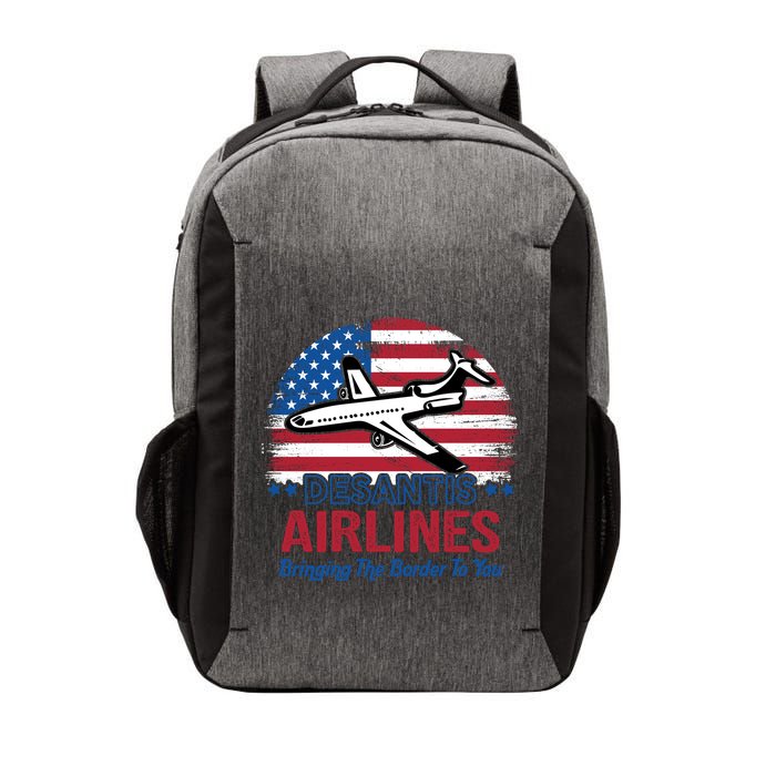 Desantis Airlines Funny Bringing The Border To You Vector Backpack