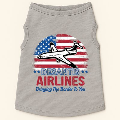 Desantis Airlines Funny Bringing The Border To You Doggie Tank