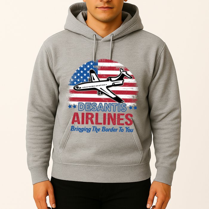 Desantis Airlines Funny Bringing The Border To You Hoodie