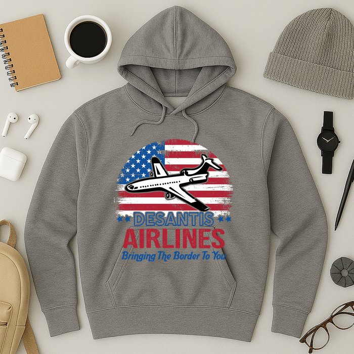 Desantis Airlines Funny Bringing The Border To You Hoodie