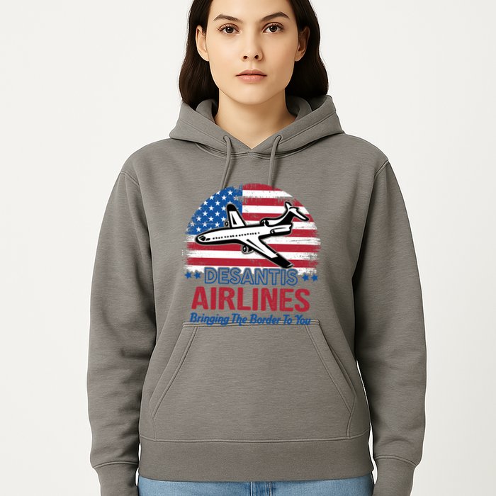 Desantis Airlines Funny Bringing The Border To You Hoodie