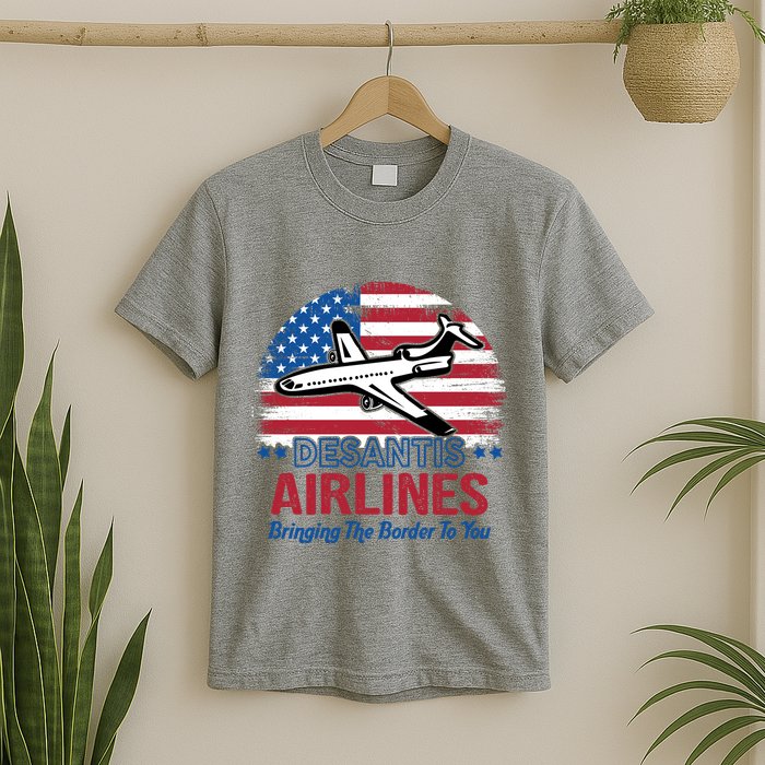Desantis Airlines Funny Bringing The Border To You T-Shirt