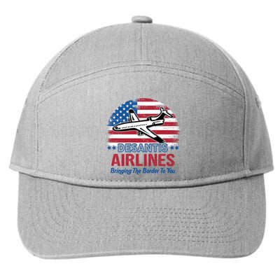 Desantis Airlines Funny Bringing The Border To You 7-Panel Snapback Hat