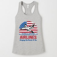 Desantis Airlines Funny Bringing The Border To You Womens Tank Top