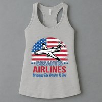 Desantis Airlines Funny Bringing The Border To You Womens Tank Top