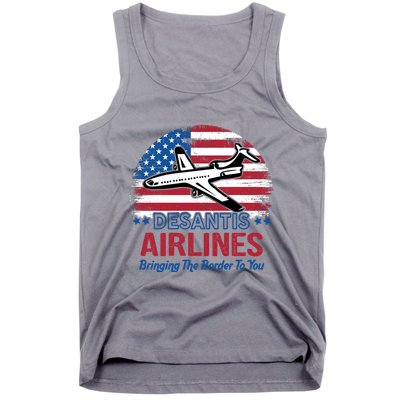 Desantis Airlines Funny Bringing The Border To You Tank Top