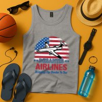 Desantis Airlines Funny Bringing The Border To You Tank Top
