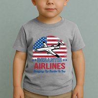 Desantis Airlines Funny Bringing The Border To You Toddler T-Shirt