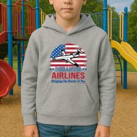 Desantis Airlines Funny Bringing The Border To You Kids Hoodie