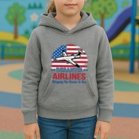 Desantis Airlines Funny Bringing The Border To You Kids Hoodie