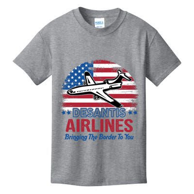 Desantis Airlines Funny Bringing The Border To You Kids T-Shirt