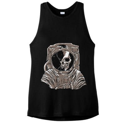 Dead Astronaut Forgotten In Space Galaxy Explorer Ladies PosiCharge Tri-Blend Wicking Tank