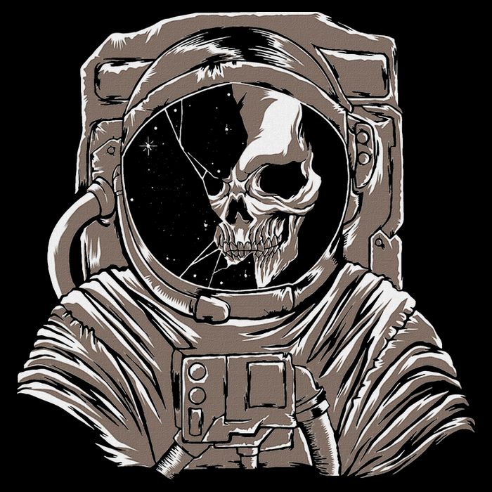 Dead Astronaut Forgotten In Space Galaxy Explorer Button