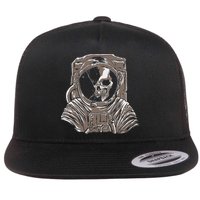 Dead Astronaut Forgotten In Space Galaxy Explorer Flat Bill Trucker Hat