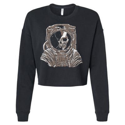 Dead Astronaut Forgotten In Space Galaxy Explorer Cropped Pullover Crew