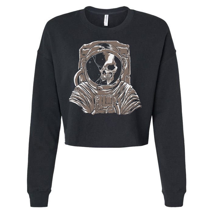 Dead Astronaut Forgotten In Space Galaxy Explorer Cropped Pullover Crew
