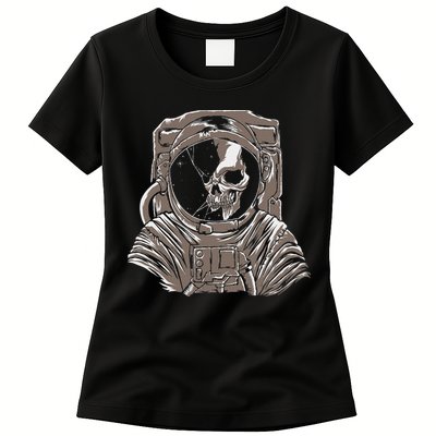 Dead Astronaut Forgotten In Space Galaxy Explorer Womens T-Shirt