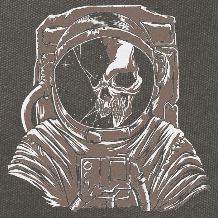 Dead Astronaut Forgotten In Space Galaxy Explorer Cotton Canvas Backpack