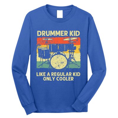 Drumming Art For Drumline Drum Set Drummer Long Sleeve Shirt