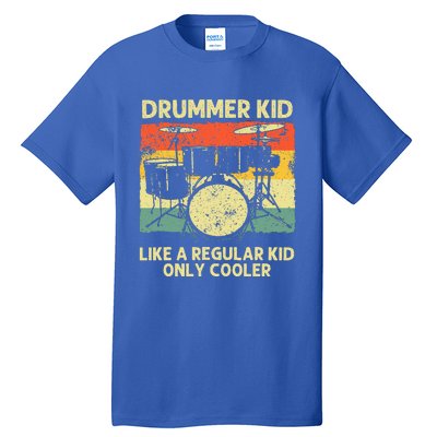 Drumming Art For Drumline Drum Set Drummer Tall T-Shirt