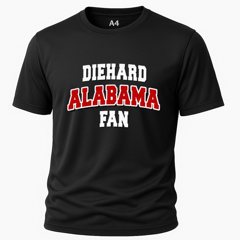 Diehard Alabama Fan Alabama Football Cooling Performance Crew T-Shirt