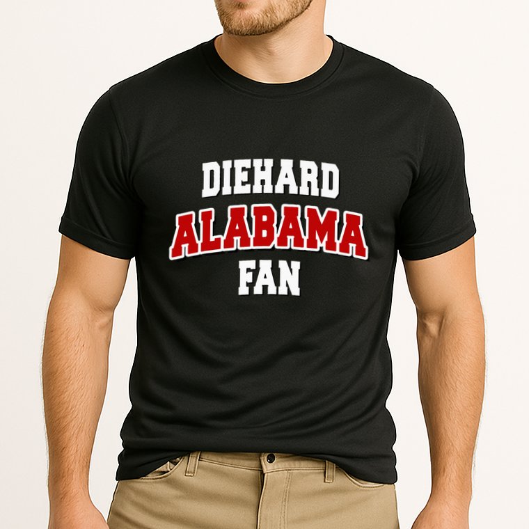 Diehard Alabama Fan Alabama Football Cooling Performance Crew T-Shirt