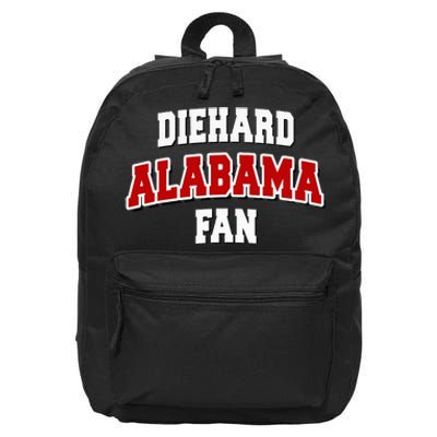 Diehard Alabama Fan Alabama Football 16 in Basic Backpack