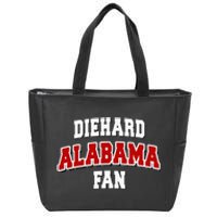 Diehard Alabama Fan Alabama Football Zip Tote Bag