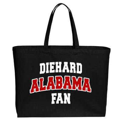 Diehard Alabama Fan Alabama Football Cotton Canvas Jumbo Tote