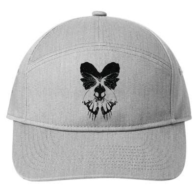 Dark Art Fairycore Butterfly Skeleton 7-Panel Snapback Hat