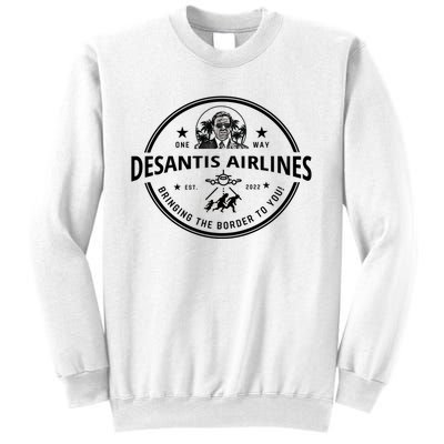 DeSantis Airlines Funny Badge Political Meme Ron DeSantis Sweatshirt