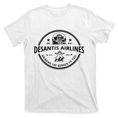 DeSantis Airlines Funny Badge Political Meme Ron DeSantis T-Shirt