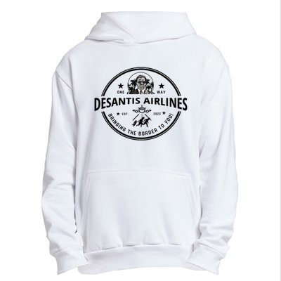 DeSantis Airlines Funny Badge Political Meme Ron DeSantis Urban Pullover Hoodie