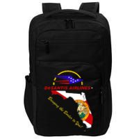 DeSantis Airlines Funny Political Meme Bringing The Border To You Impact Tech Backpack