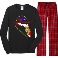 DeSantis Airlines Funny Political Meme Bringing The Border To You Long Sleeve Pajama Set