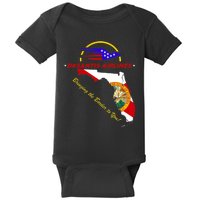 DeSantis Airlines Funny Political Meme Bringing The Border To You Baby Bodysuit